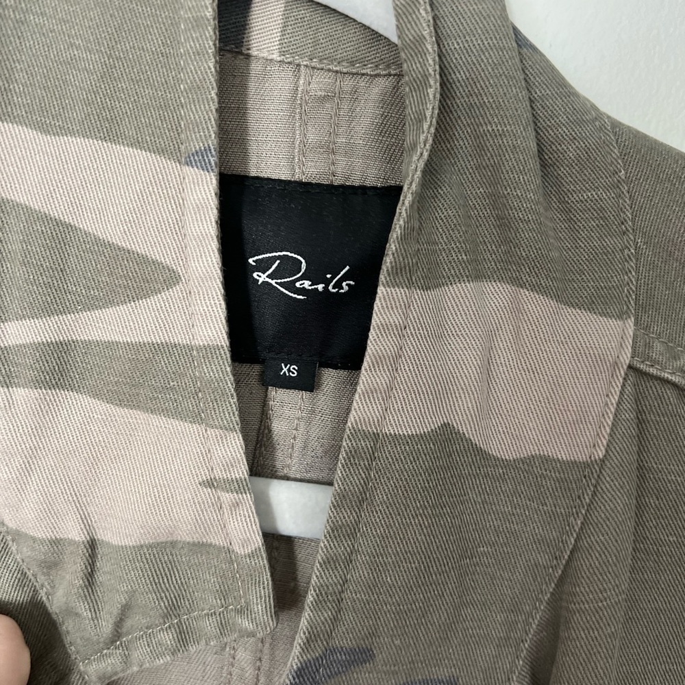 Rails Camo Lightweight Jacket, Size Xs - image 2